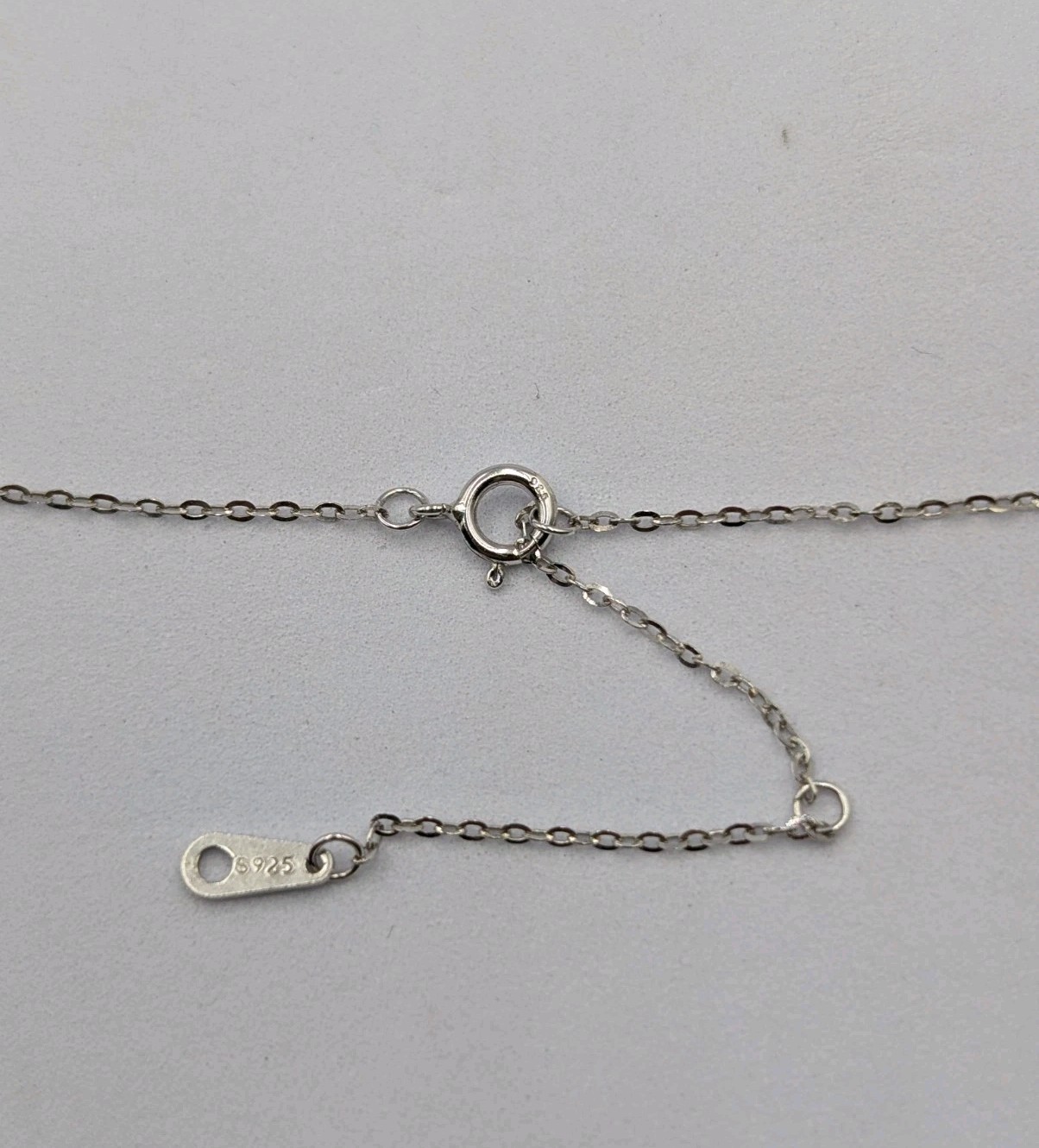 Vintage Sterling Silver Treble Clef Music Pendant 16-18″ Flat Cable 925 Necklace