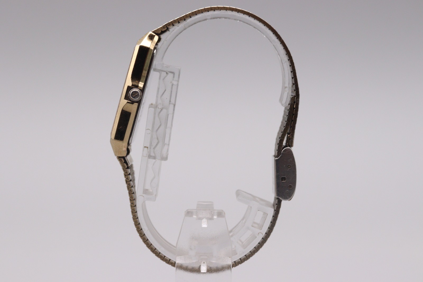 [Exc+5] Vintage Seiko Session 5E31-5A60 Gold Square Tank Mens Qz Watch JAPAN