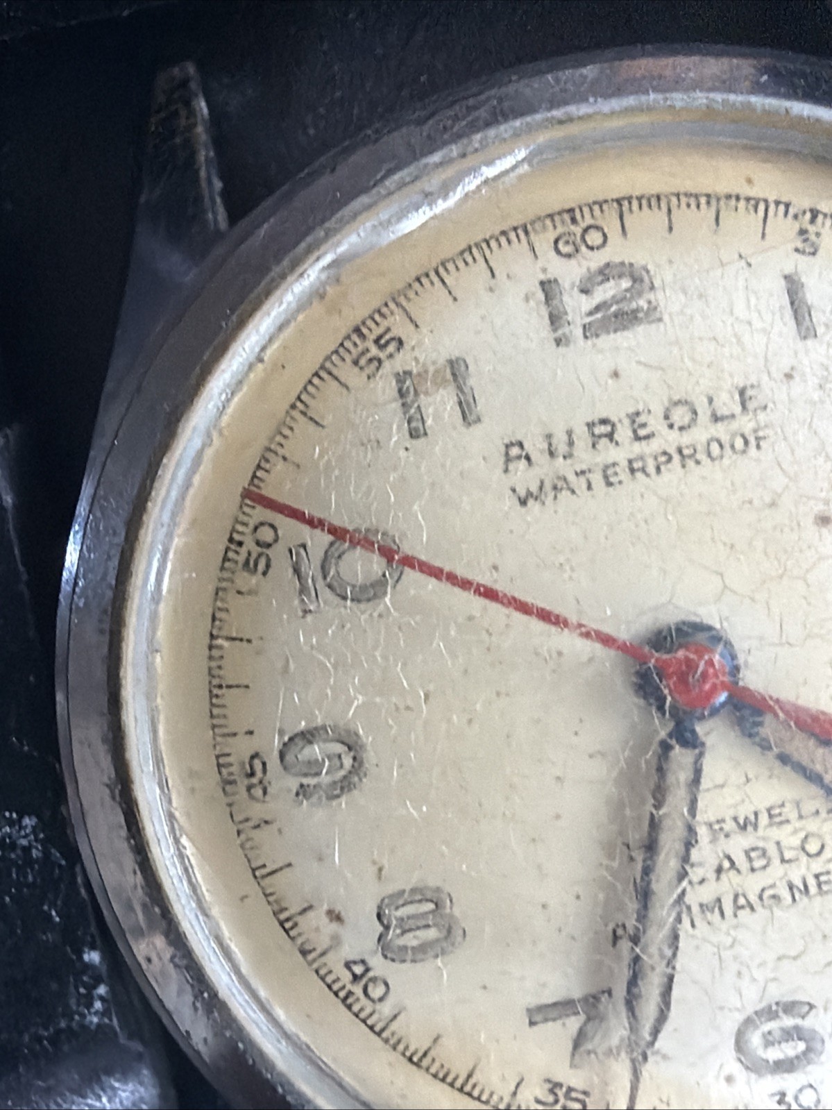 AZ18 VTG Mechanical Wind Aureole Mens 30+mm Watch Repair Sold As Is Conditions**