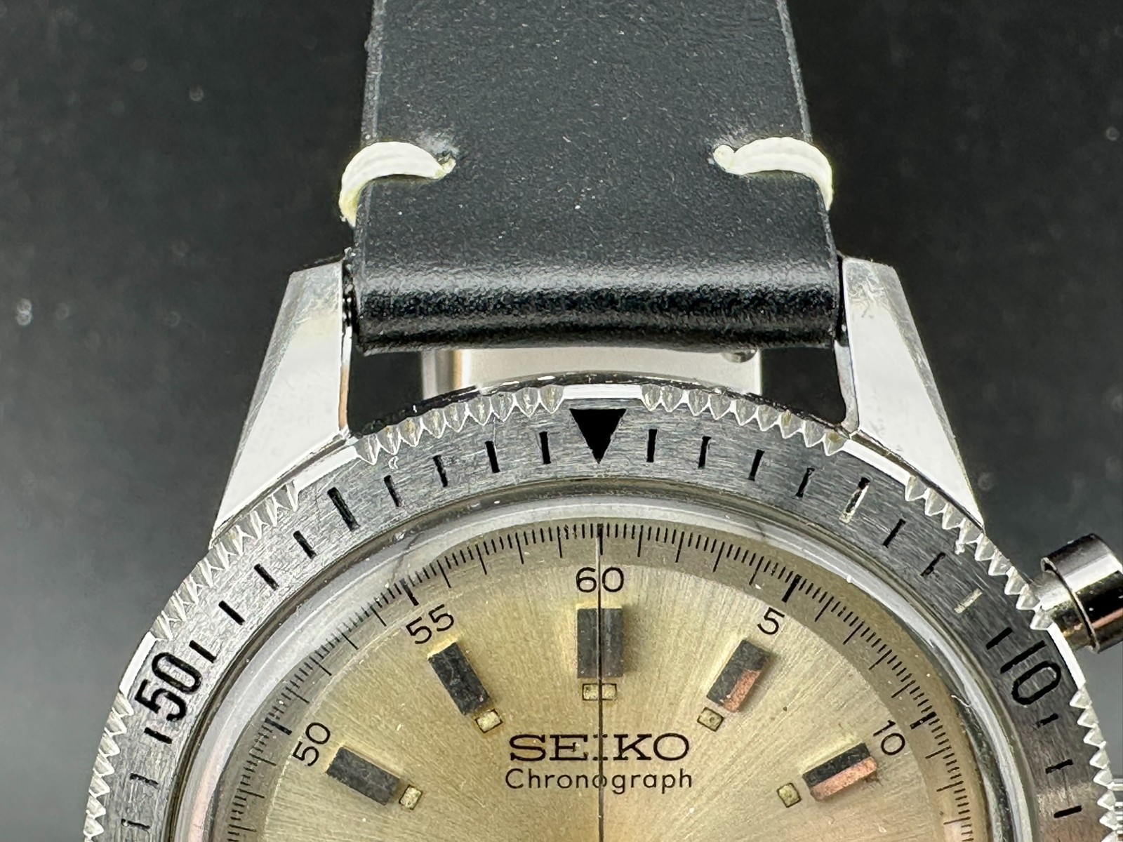 1964 Seiko Monopusher Chronograph Men’s Manual Wind Silver Dial 37.5mm 45899