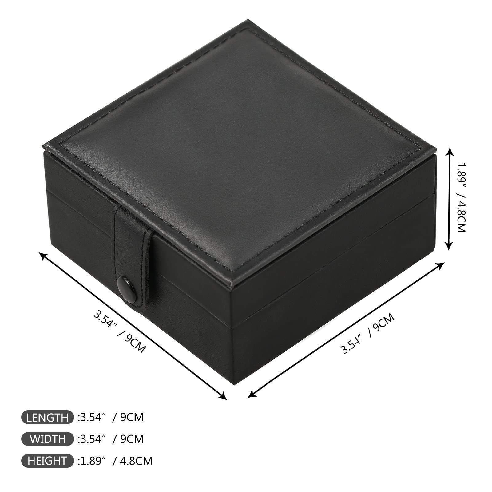 Treeweto Luxury PU Leather Pocket Watch Box Display Storage Case