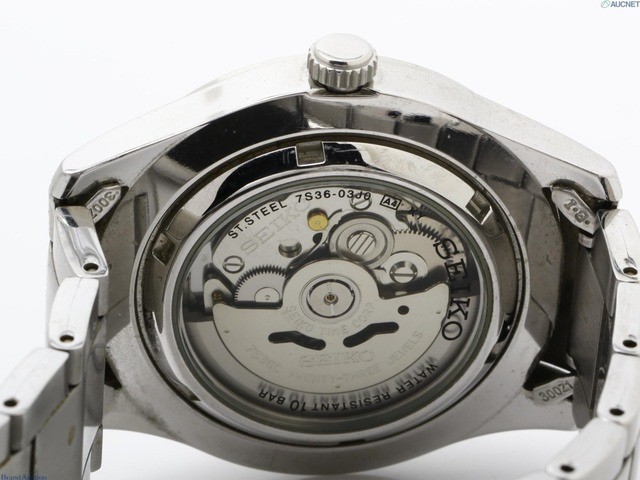 [Near MINT] SEIKO 5 Sports 7S36-03J0 Black Military Automatic Men’s Watch JAPAN