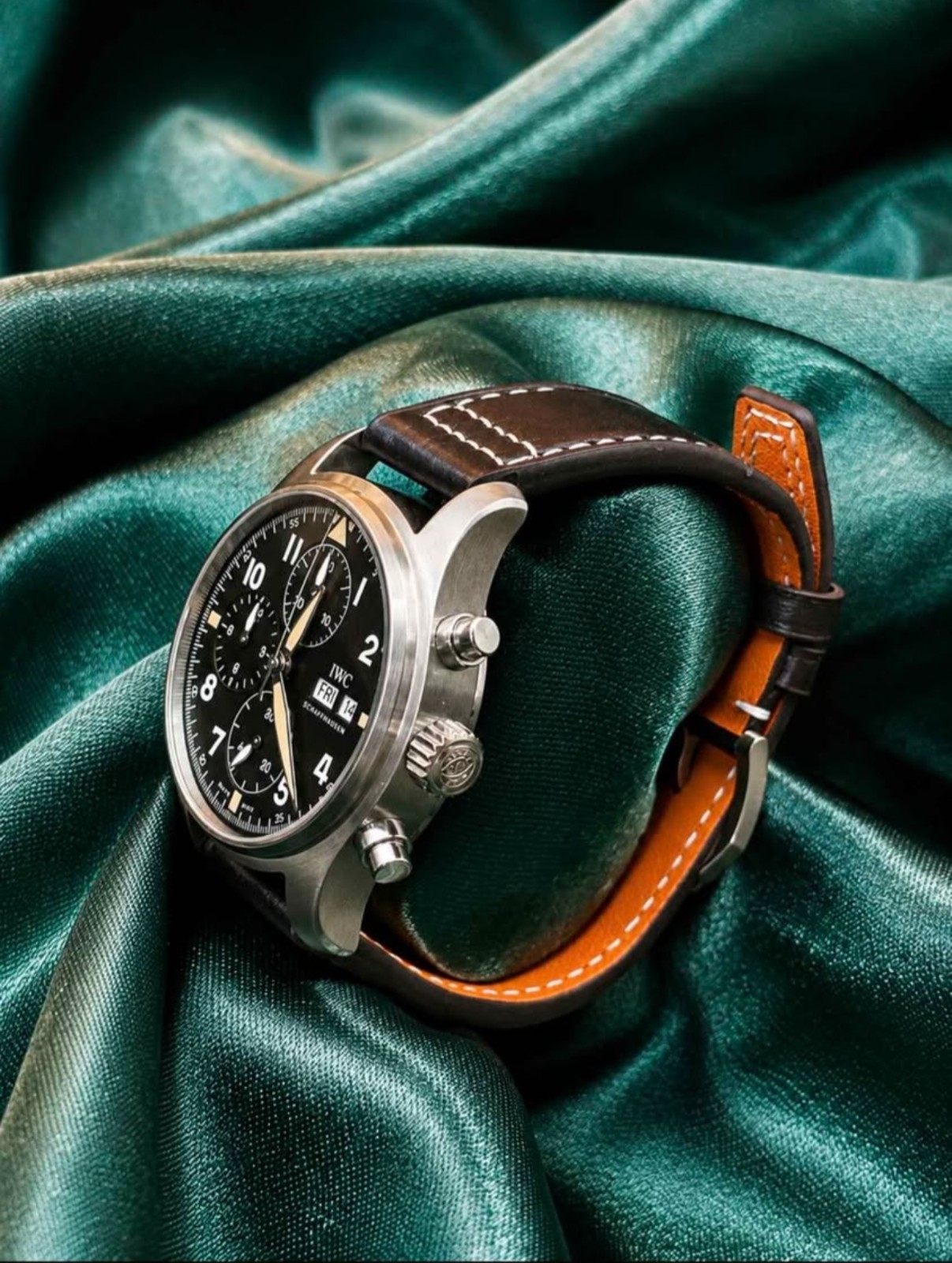 IWC Pilot Spitfire Chronograph Black Dial – IW387903 – 41mm – Full Set