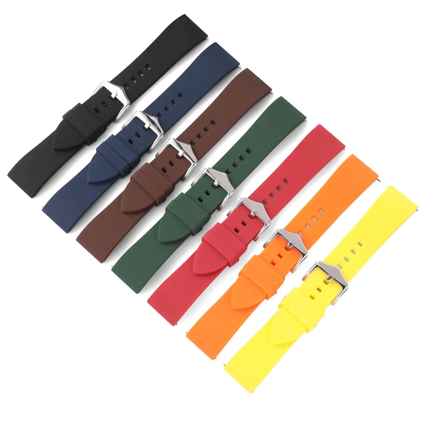 Universal Silicone Watch Band Strap 18mm 19 20mm 21mm 22 24mm Rubber Watch Belt
