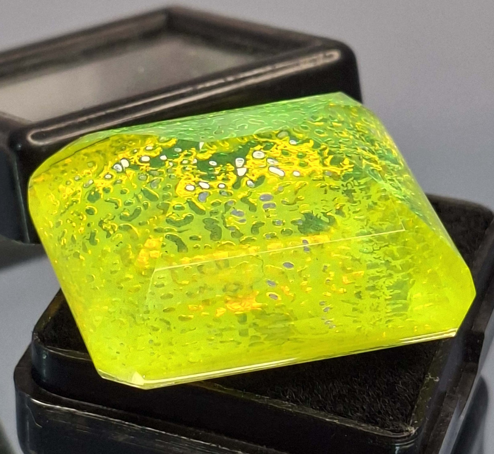 Monarch Fire Opal Natural Emerald Cut 66-68 Ct Certified Loose Gemstone RK1059