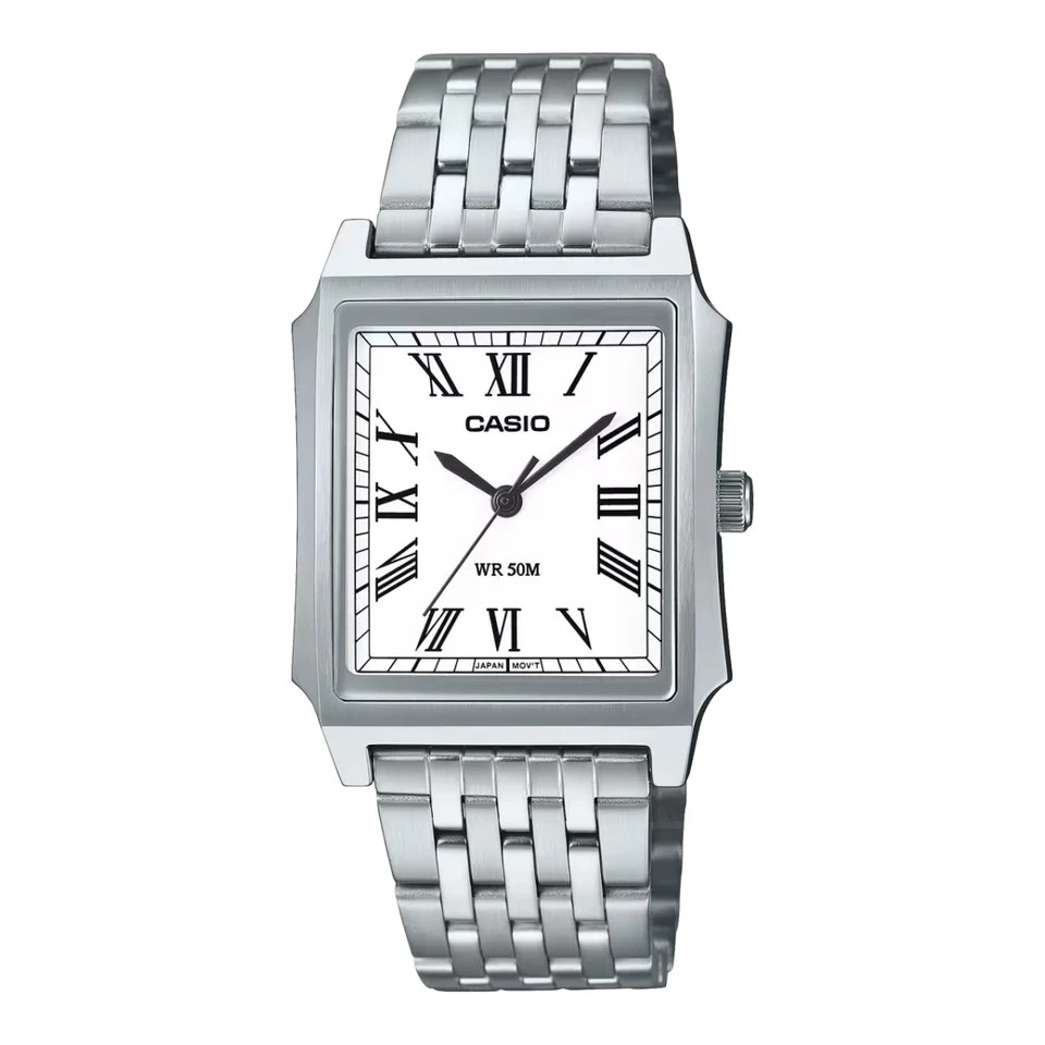 Casio MTP-B190D-7B Classic Analog White Dial 32 mm Men’s Watch / Tracking