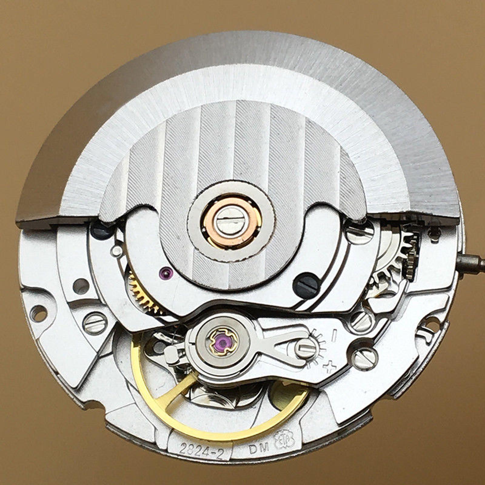 White/Gold Retro Clone 25 Jewels Automatic Watch Movement For ETA 2824 2824-2 B
