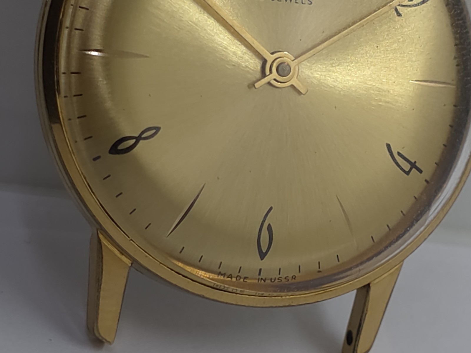 Vintage Raketa USSR Cal. 2601 Working Very Well Gold Plated AU10- Watch Good Loo