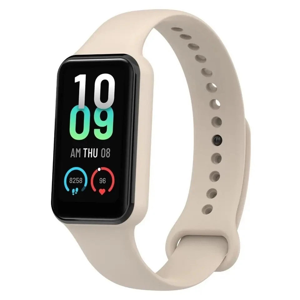 Silicone Strap for Amazfit Band 7 Replacement Bands Soft Adjustable Wristbands