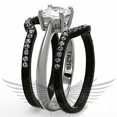 Brilliant 1.25Ct Cushion Cut Cubic Zircon CZ AAA Wedding Set 5 6 7 8 9 10 Tk1343