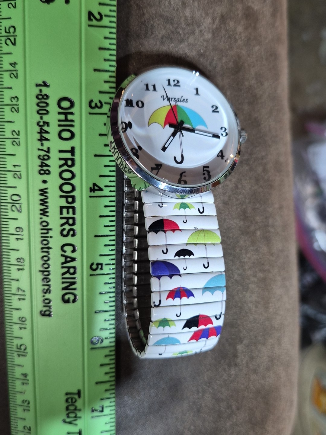 Varsales Rainbow Umbrella Theme Quartz Women’s Watch Oversize Dial – New Battery