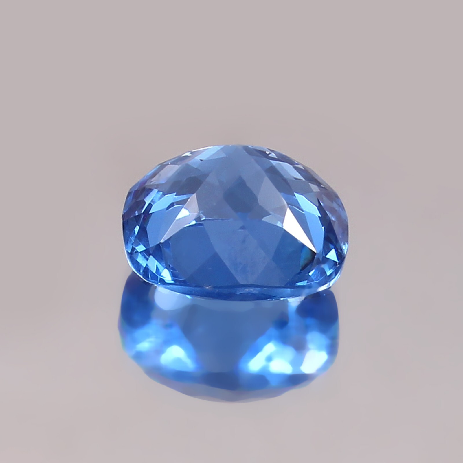 AAA Natural Flawless Ceylon Blue Spinel Loose Cushion Gemstone Cut 12×12 MM