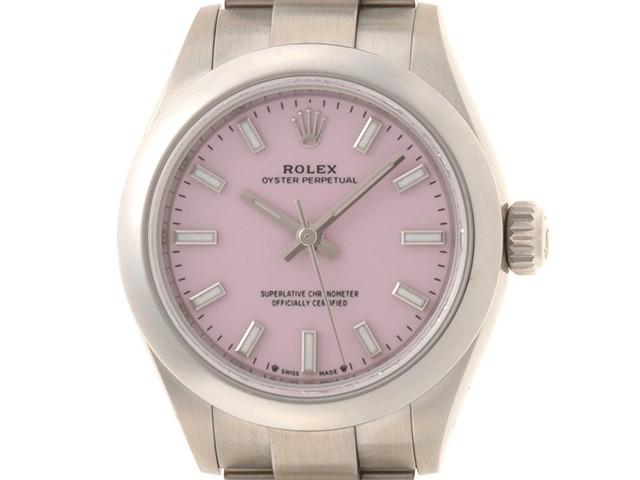 ROLEX 276200 Oyster Perpetual 28Watches Candy pink dial Stainless Steel【472】