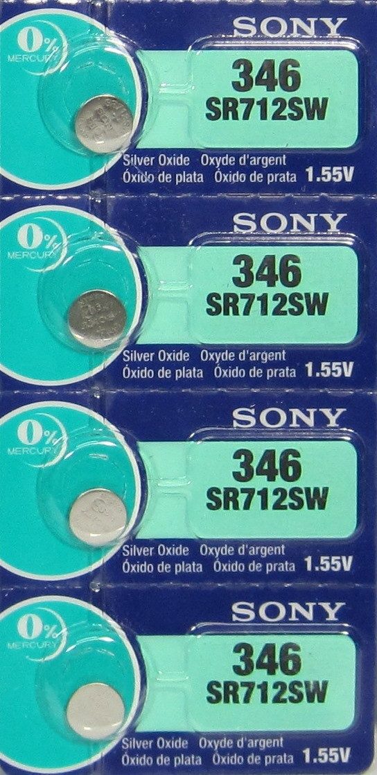 Sony 346 Button Cell 1.55V Batteries x 4