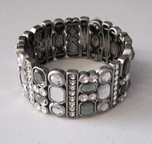 Lia Sophia Jewelry PARTY FAVOR Stretch Bracelet in Silver RV$132