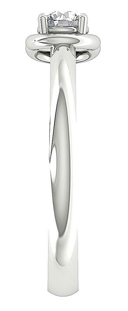 Forever Us Two Stone Ring SI1 G 0.55Ct Natural Round Diamond 14K Gold 6.00MM