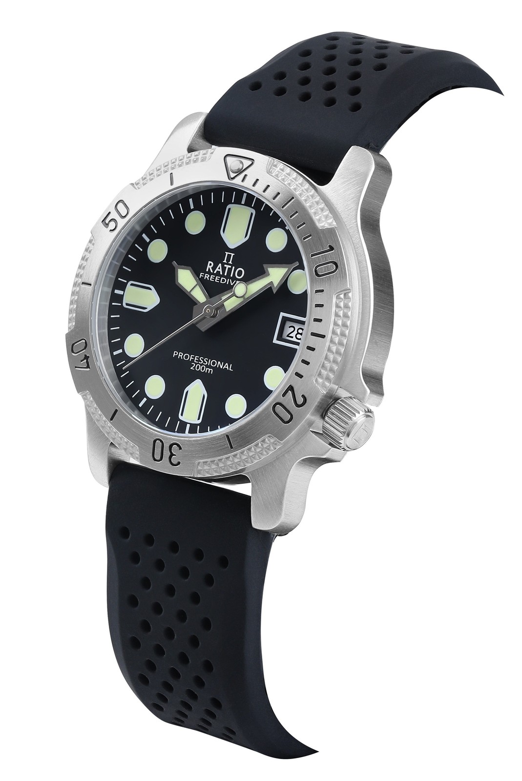 Ratio FreeDiver Professional Sapphire Black Dial Quartz RTF021 200M Men’s Watch