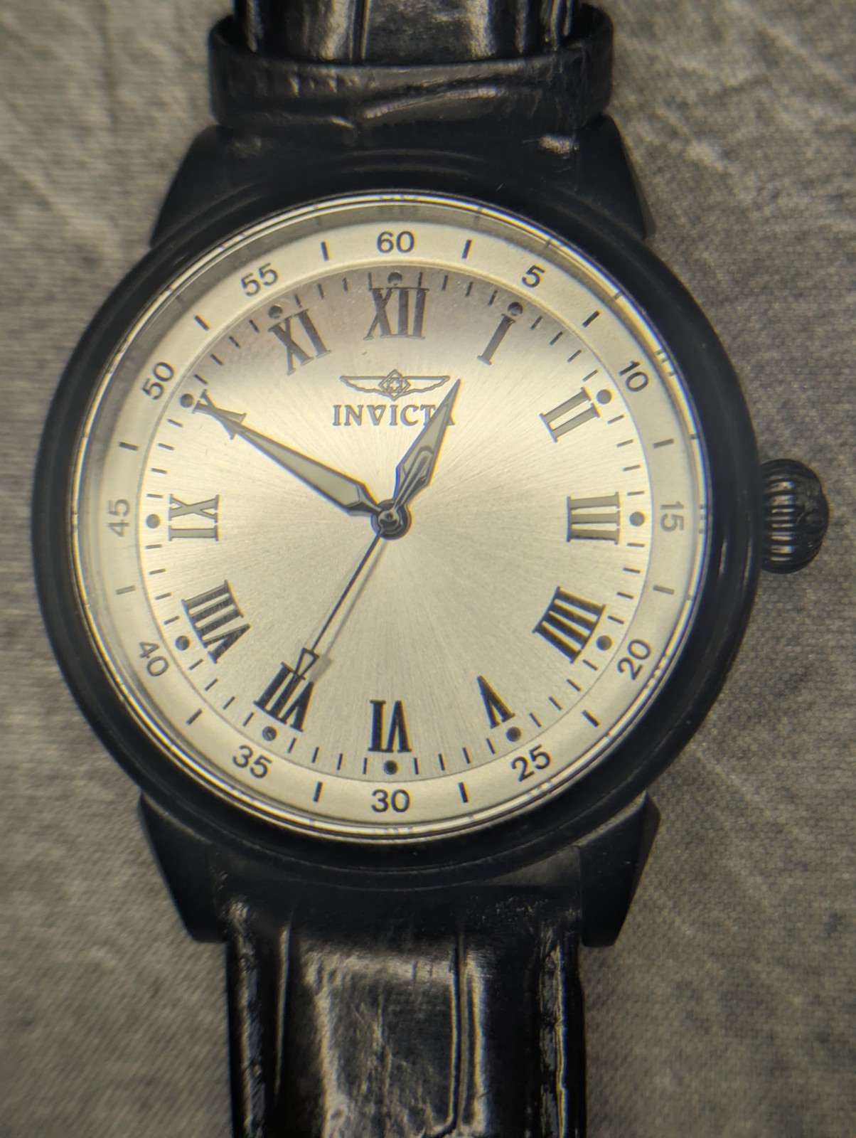 Invicta Specialty Mens Watch # 13670 Leather Band NEW BATTERY