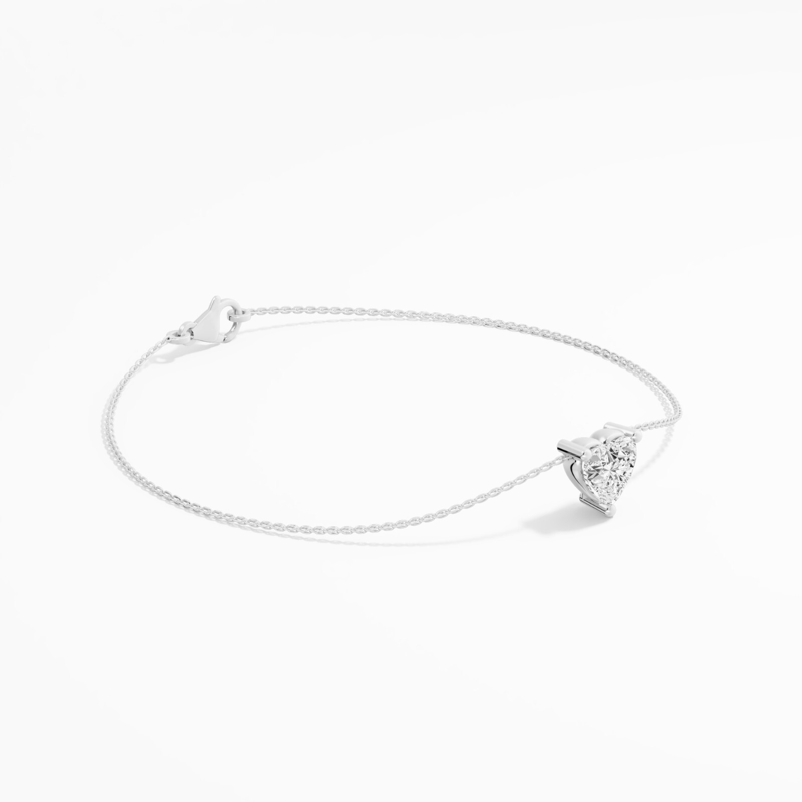 0.27 ct Lab Created Heart Diamond Classic Fashion Bracelet in 14K Yellow Gold