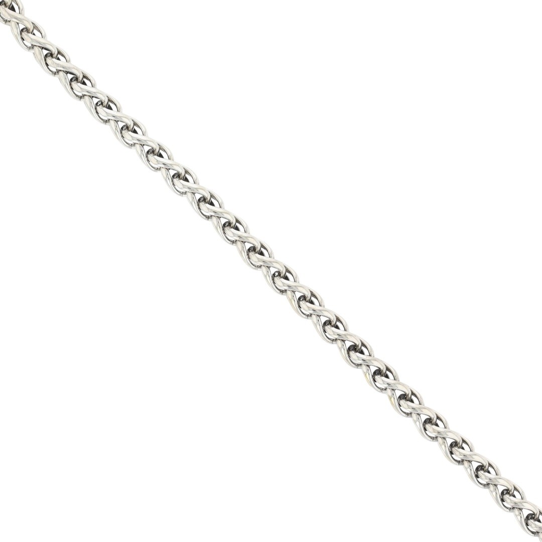 David Yurman 4.2mm Wheat Link Chain 8″ Bracelet Sterling Silver 13.20 Grams