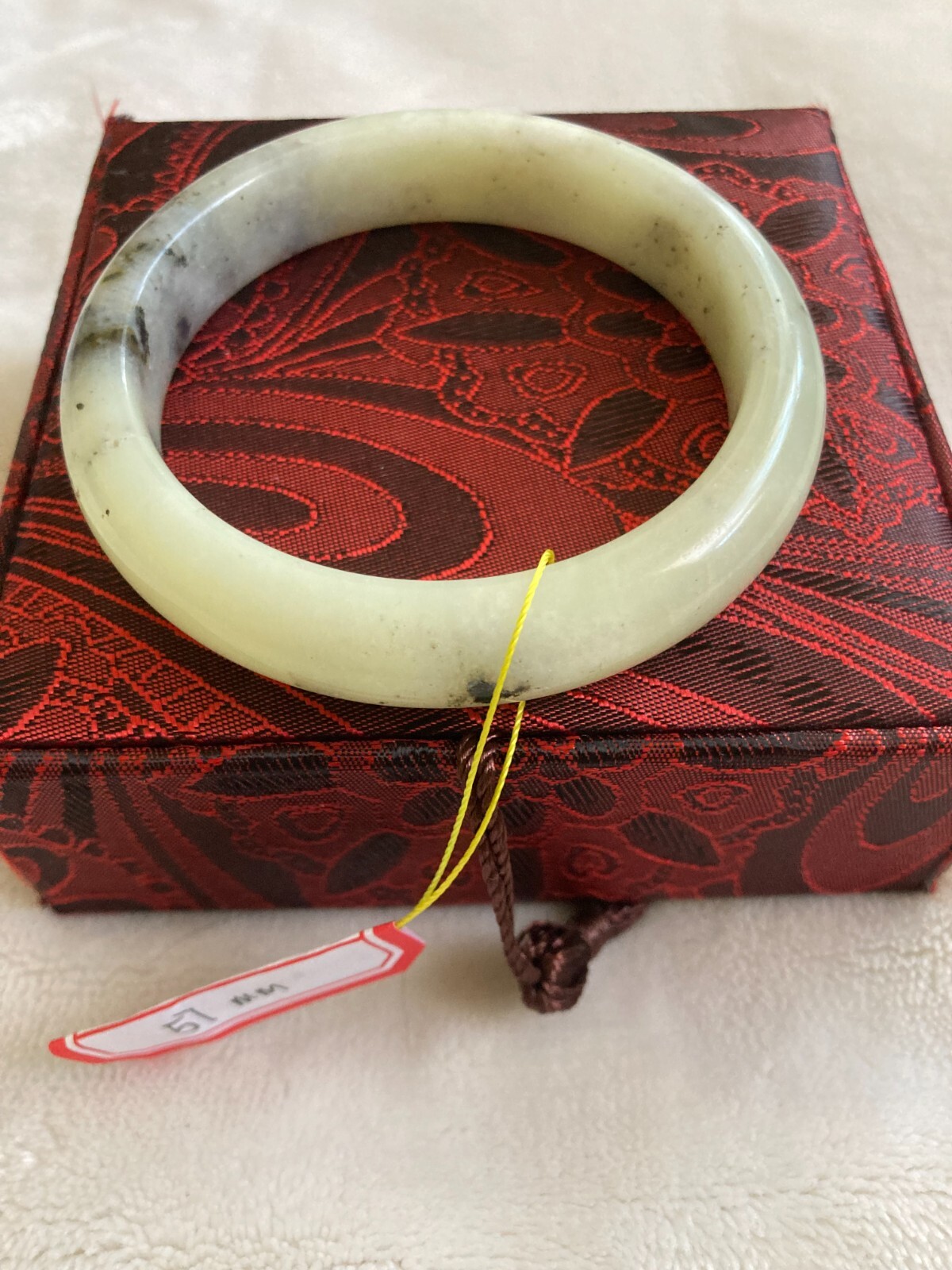 57mm Grade A Natural Chinese New Jade Bangle 24055 Final Sale