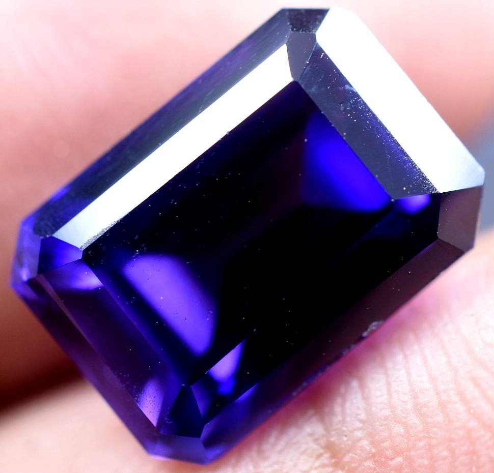 Very Clean 9.65 Ct Natural Purple Blue Tanzanite IF GGL Certified Loose Gem!!
