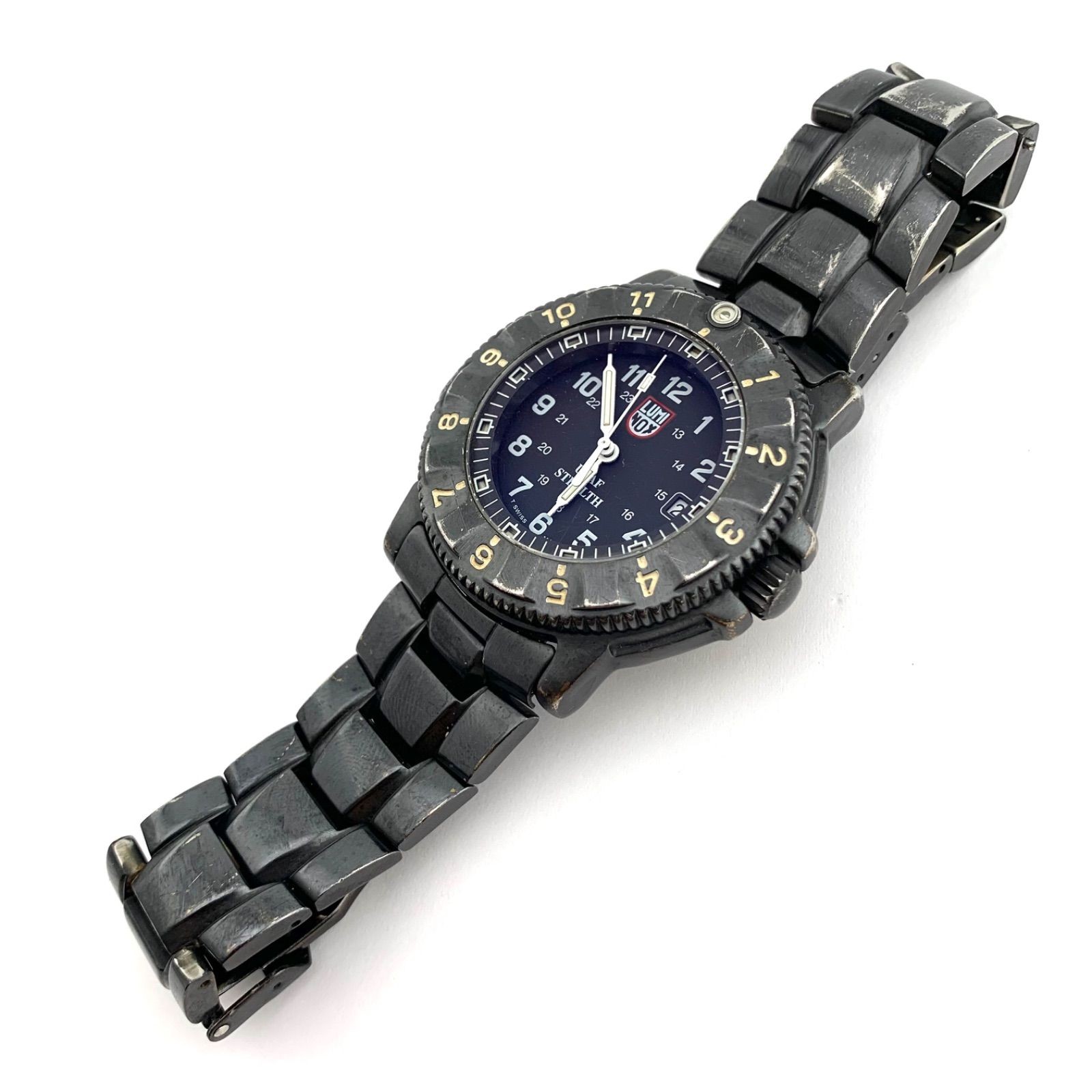 LUMINOX F-117 NIGHTHAWK Series 3400 Quartz Watch 200m Water Resistant Used