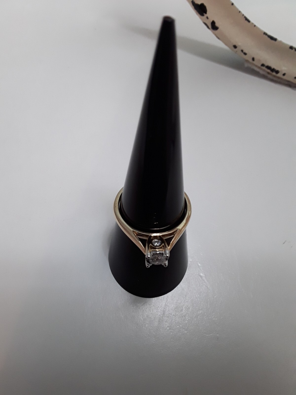 Vintage 10kt GoldDiamond Ring Size 7 Stamped +Tested 10k Gold, Natural diamond