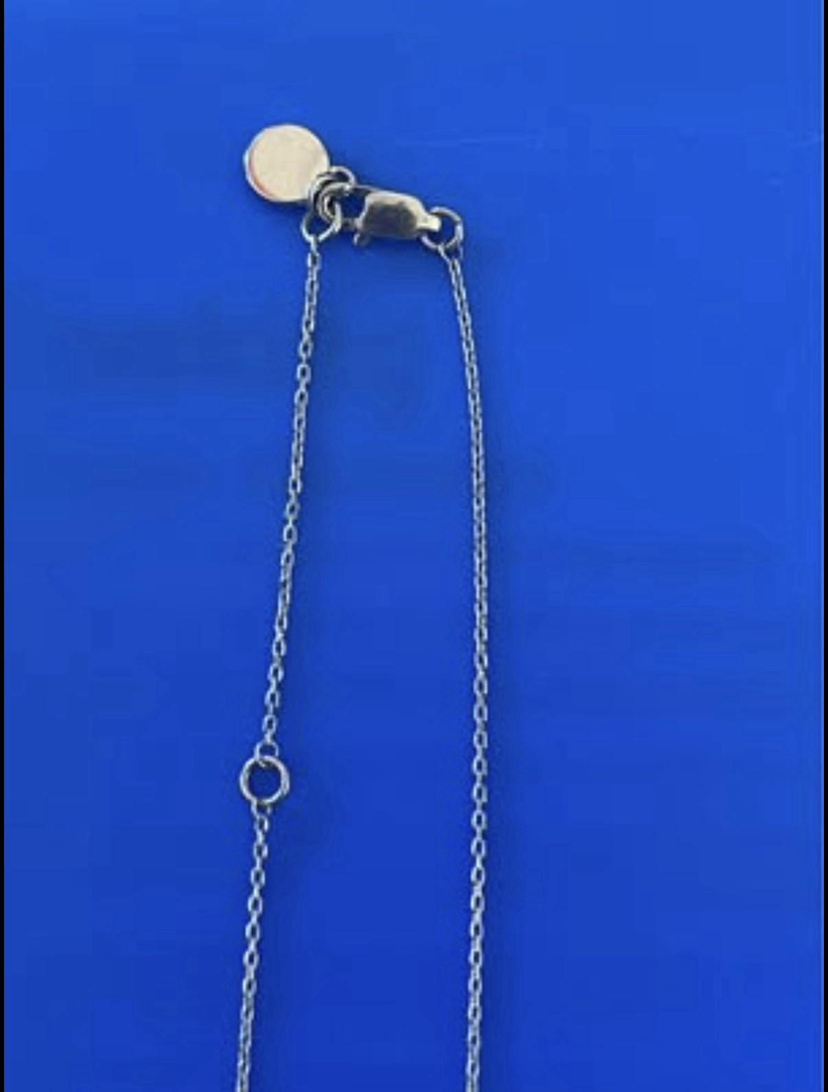 Michael Kors Silver Tone Crystal Baguette Barrel Pendant Necklace