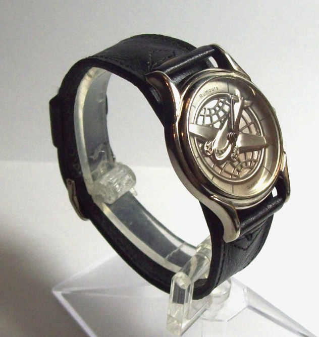 Rare Pan Am Watch Handmade Leather Bund fits 7.0-7.5″ late 80’s Minty Runs Nice