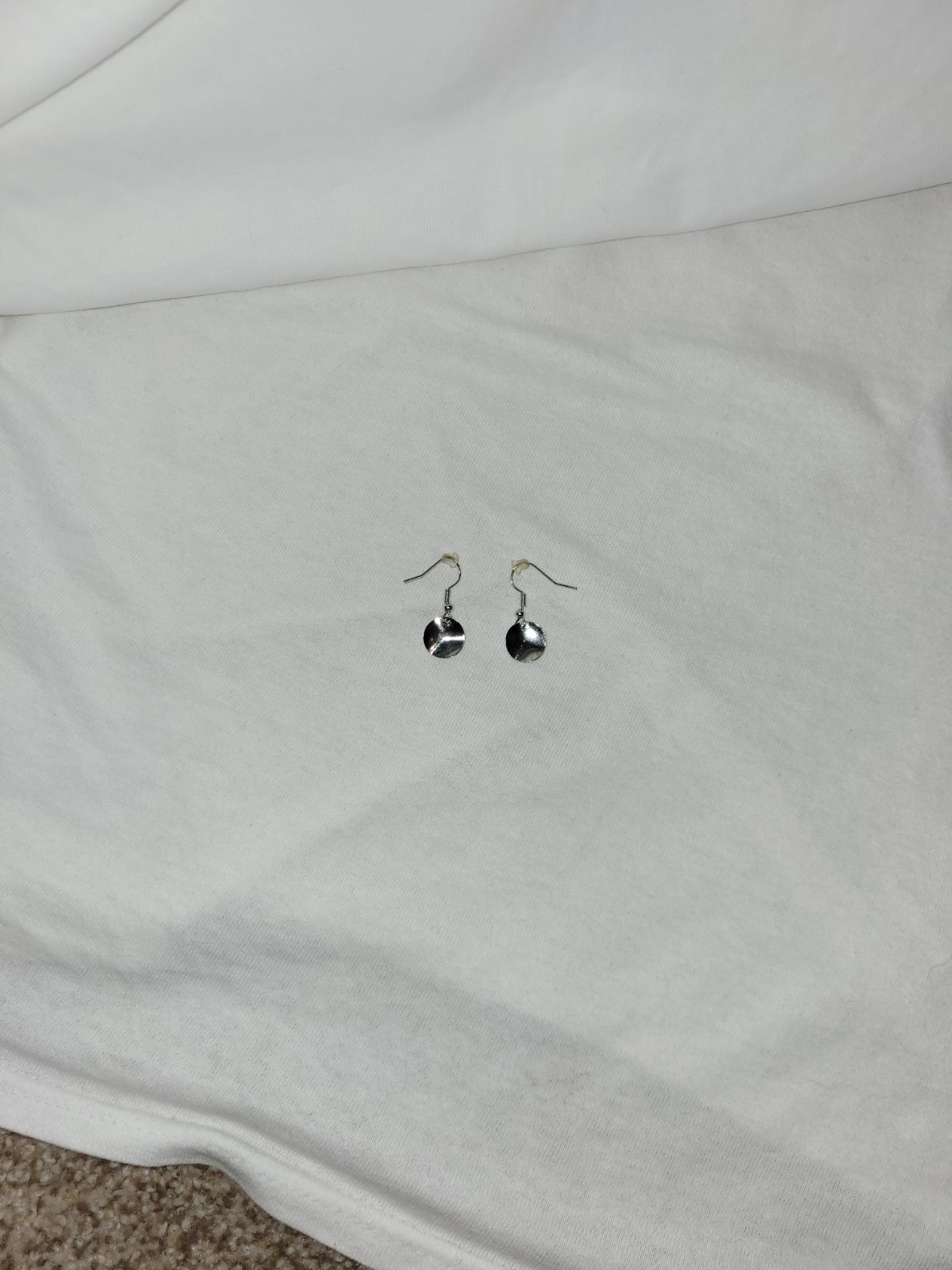 Silver earring set (2 hoop pairs, 1 Dangle pair, 3 “fake” magnetic studs)