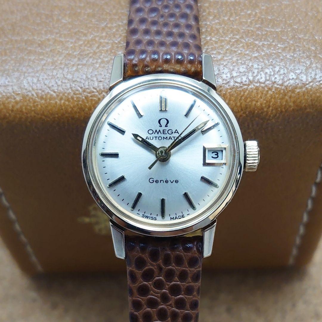 Overhauled Omega Geneve Ladies Gold Automatic Date Safe packing!