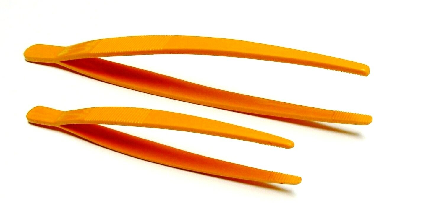 Plastic Tweezers Set of 2 Forceps Utility General Purpose 5-3/4″ & 7″ Long