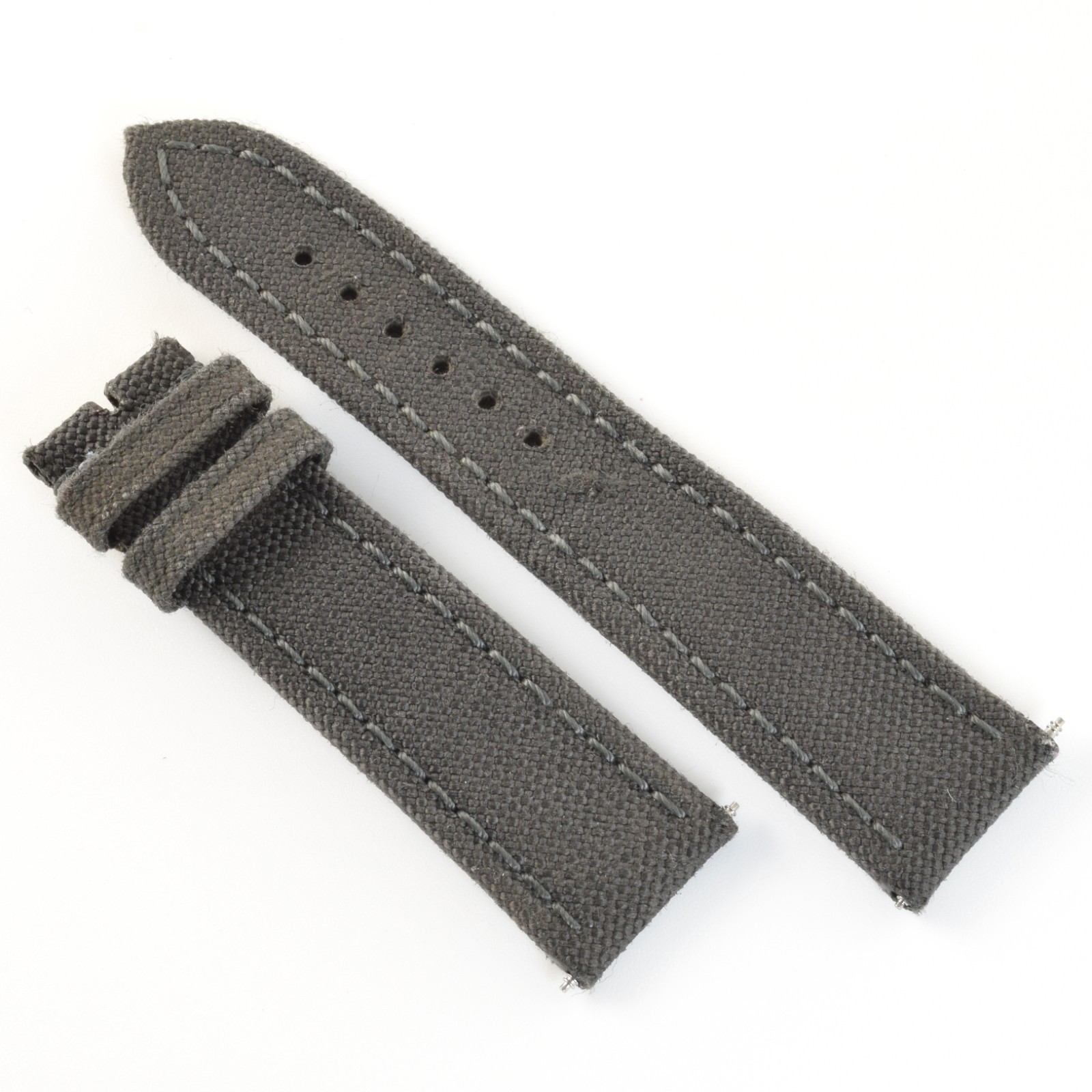 Breitling Anthracite Dark Grey 109W Nylon Gents 22mm to 20mm Wide Watch Strap