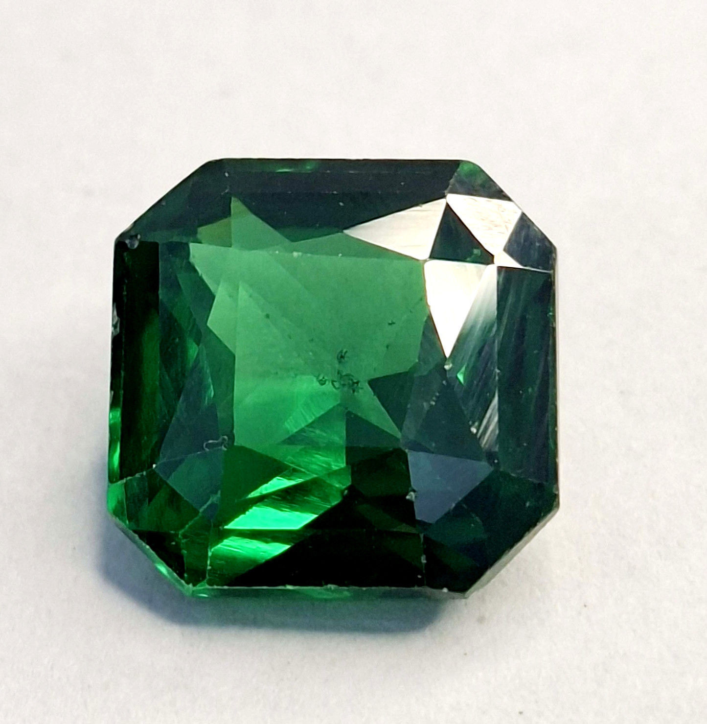 Natural Fabulous Green Tsavorite Asscher Cut 10-12 Ct Loose EGL Gemstone RK797