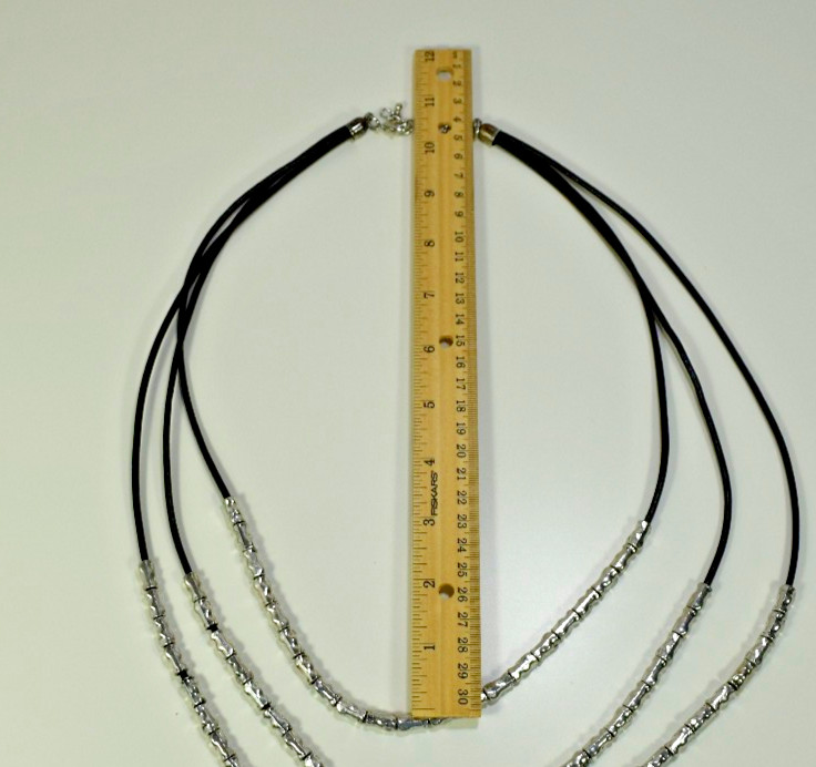 Scooter Bijoux – Women’s Eva Multi-String Necklace In Cord And Silver