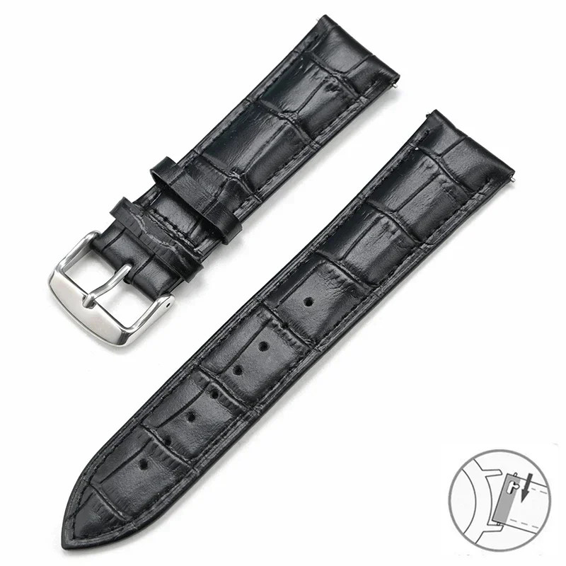 Watch Repair Genuine Cowhide Quick Release Strap Fit Tissot Watches