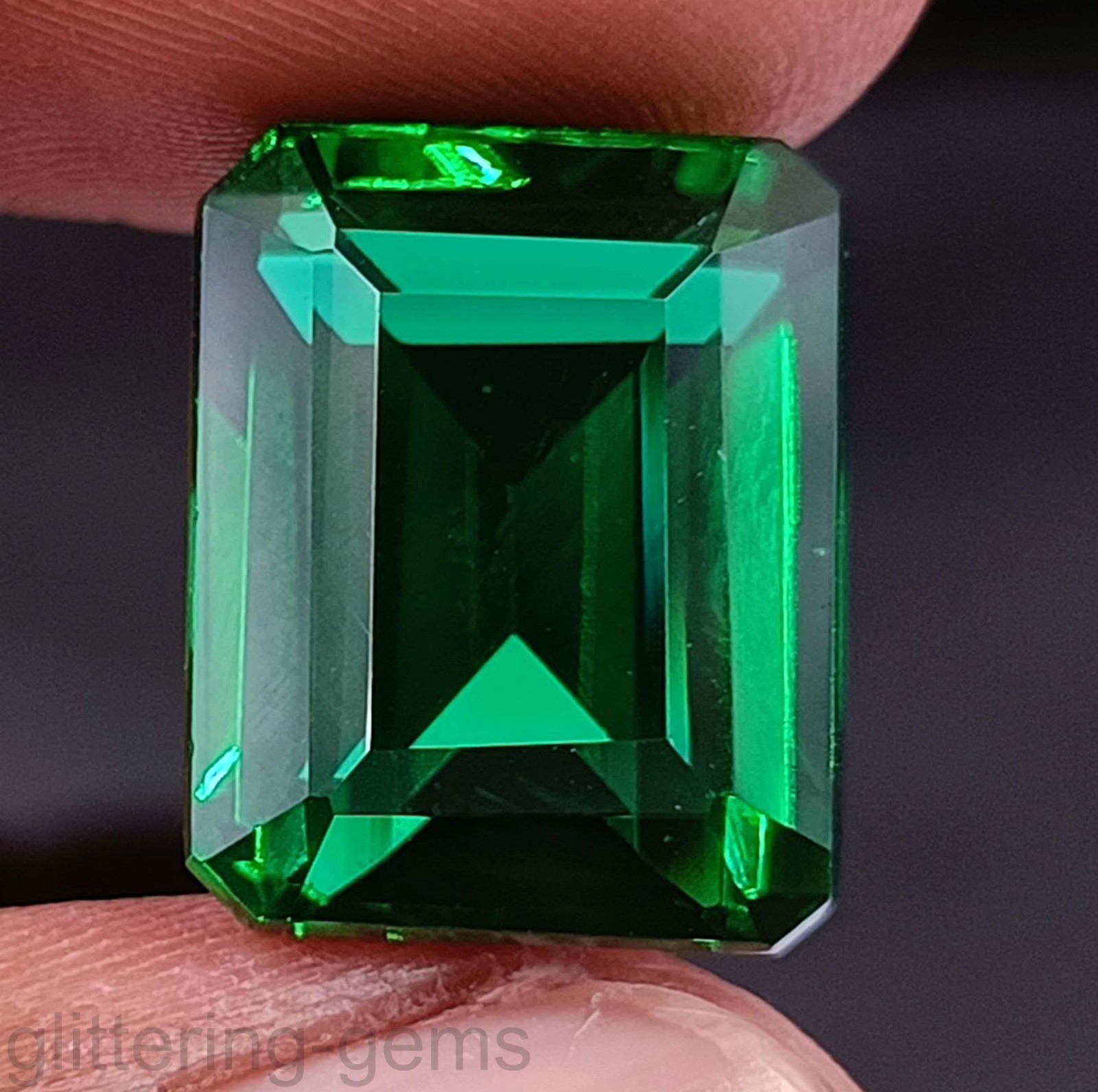 14.10 Carat Natural Emerald Green Emerald Cut IGL Certified Loose Gemstone 5ADE
