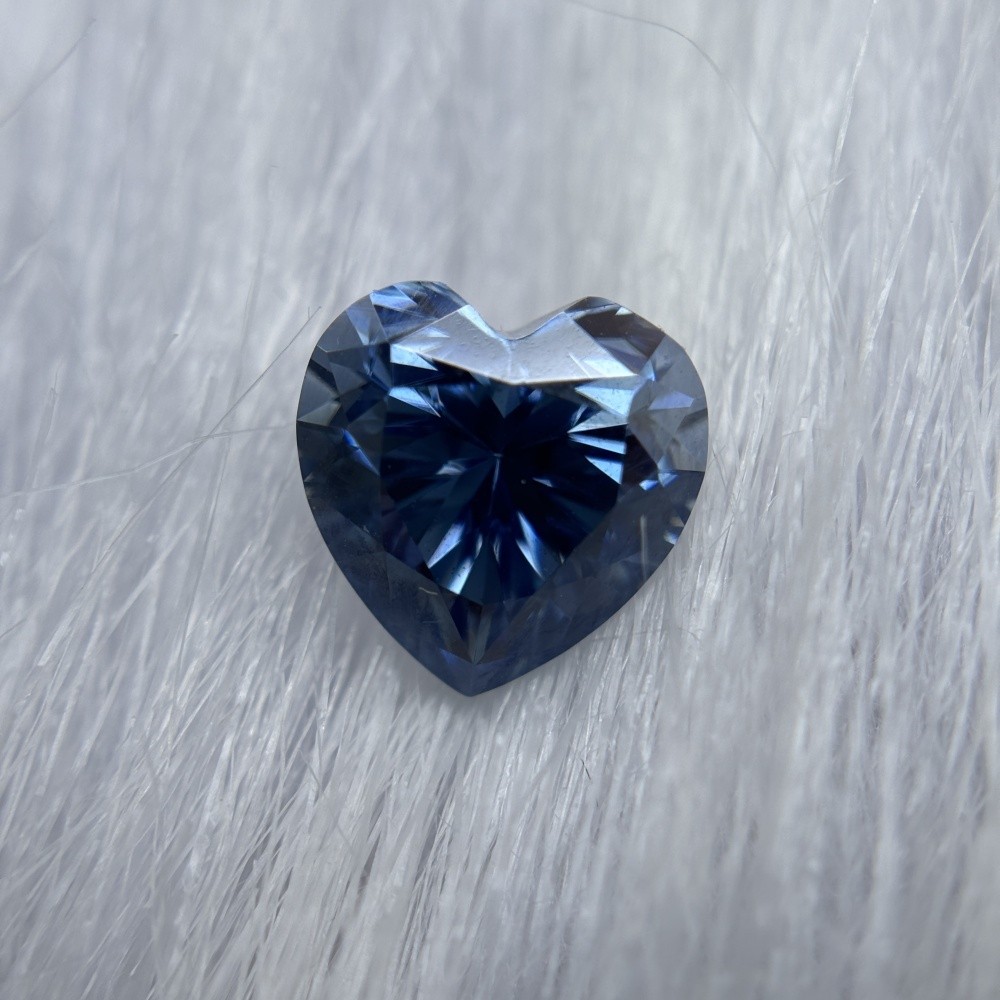 Heart Cut Sapphire Fancy Color Loose Moissanite Gemstone 1pcs 3×3-9x9mm