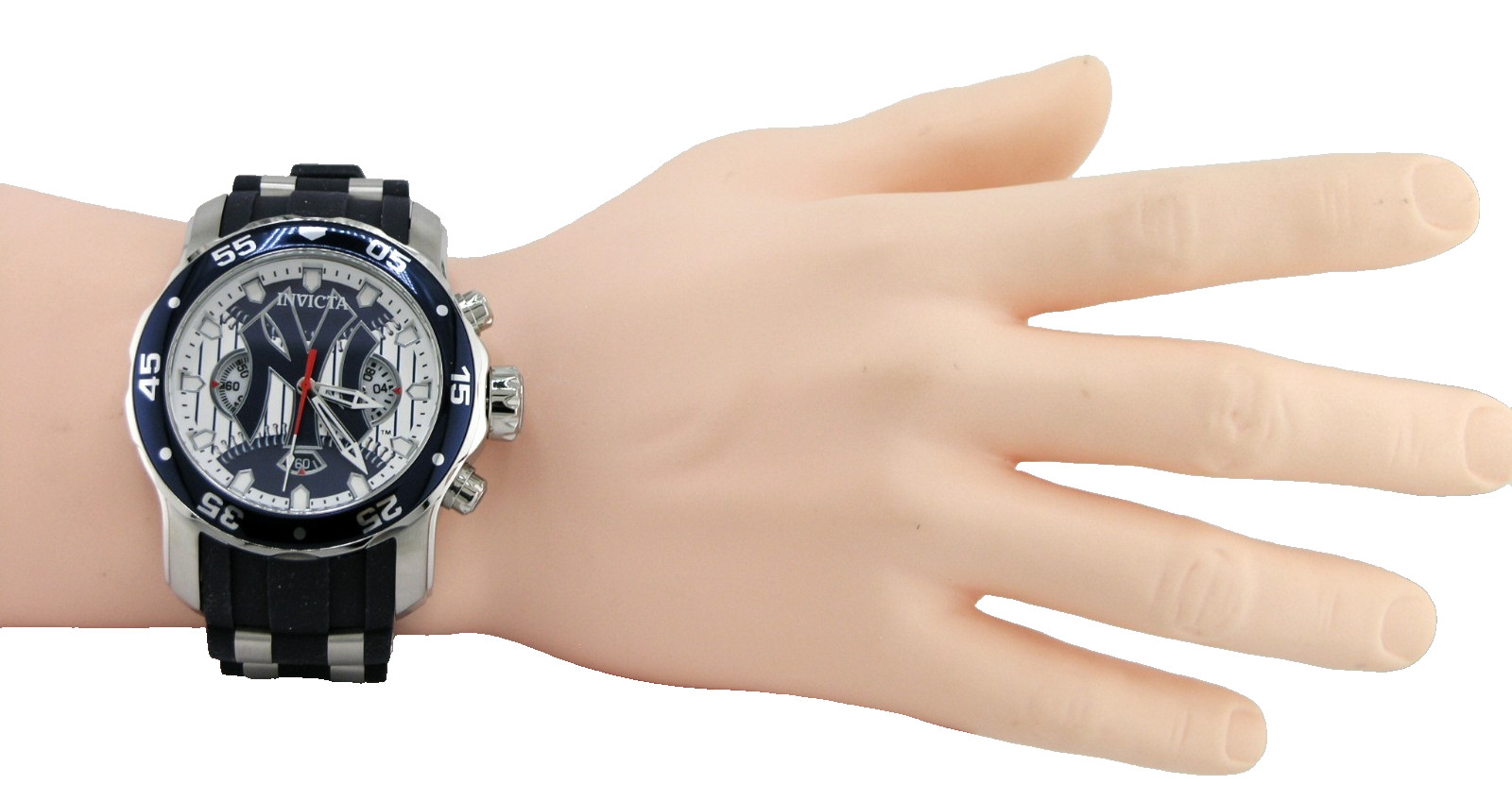 NEW INVICTA 42846 MLB NEW YORK YANKEES NY CHRONOGRAPH WATCH QUARTZ ANALOG 48MM
