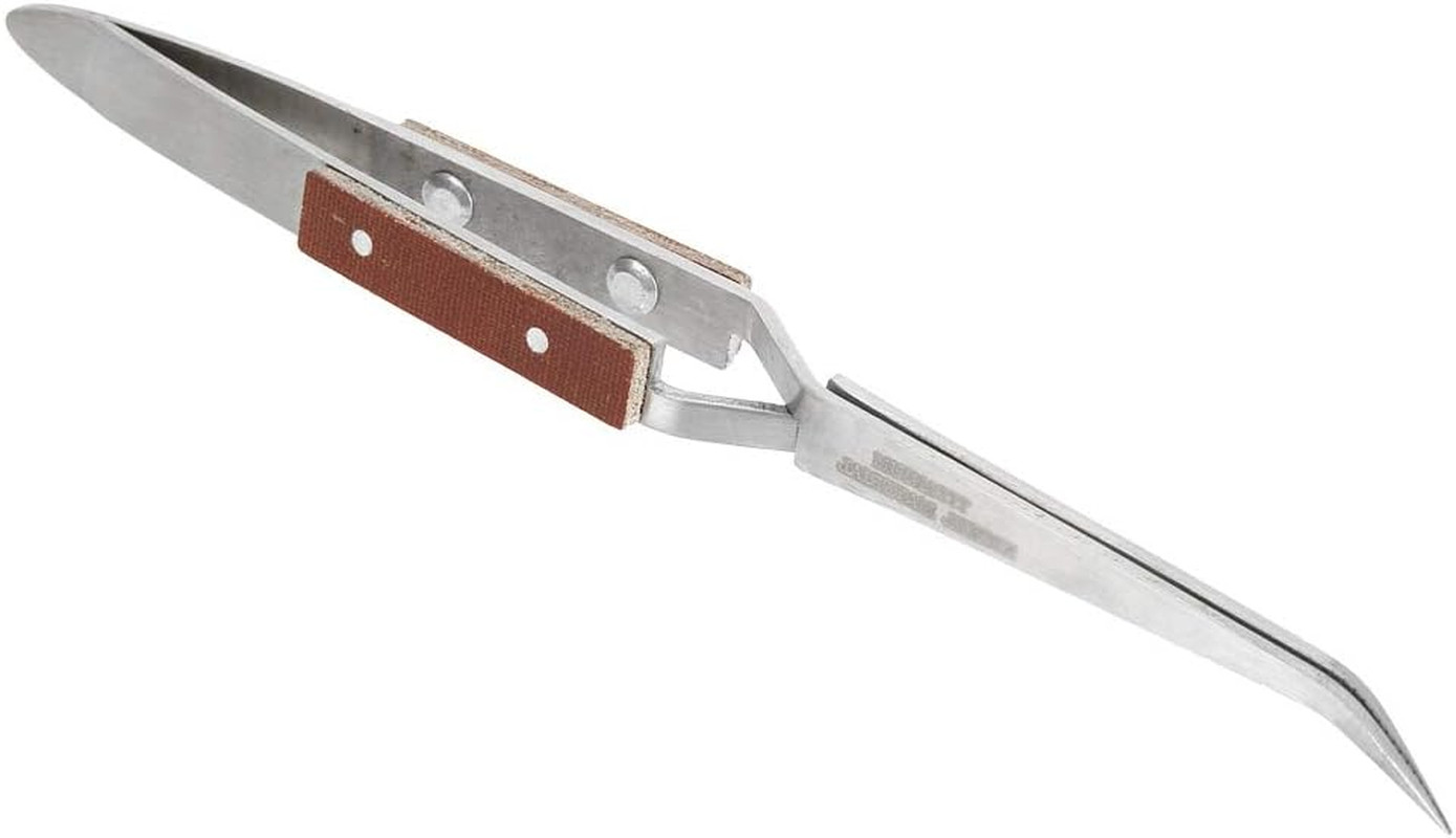 Cross Tweezer Locking Curved/Straight Craft Tweezers, Soldering Tweezers, Tip Se