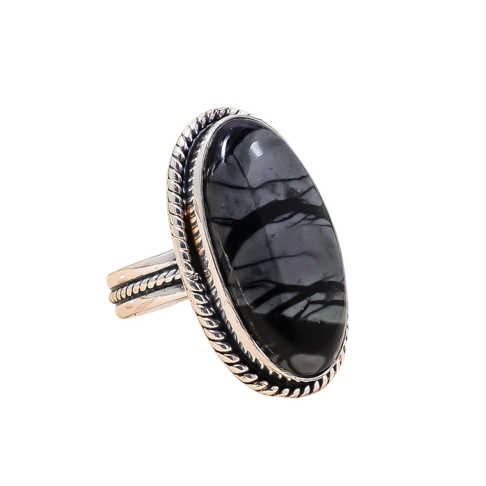 Picasso Jasper Gemstone Solid 925 Sterling Silver Ring, Christmas Gift For Her