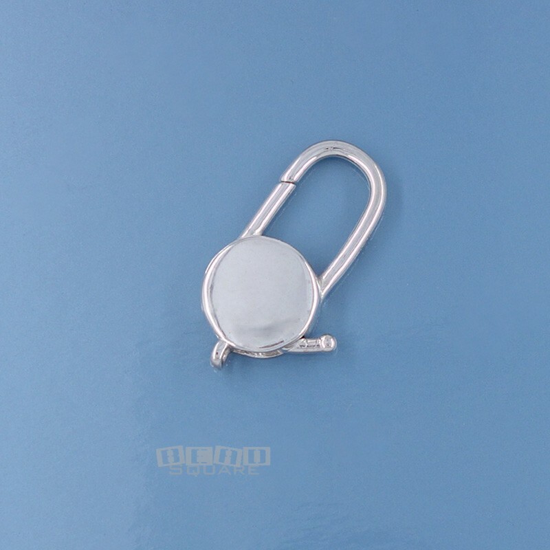 Sterling Silver Oval Lobster Claw Clasp Connector 23mm, 10.5mm Round #33216