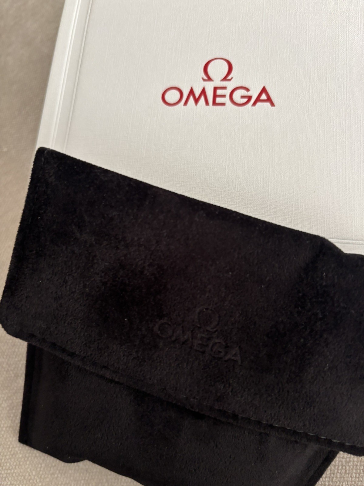 Omega Black Velvet Watch Travel Pouch & Roll Limited Edition