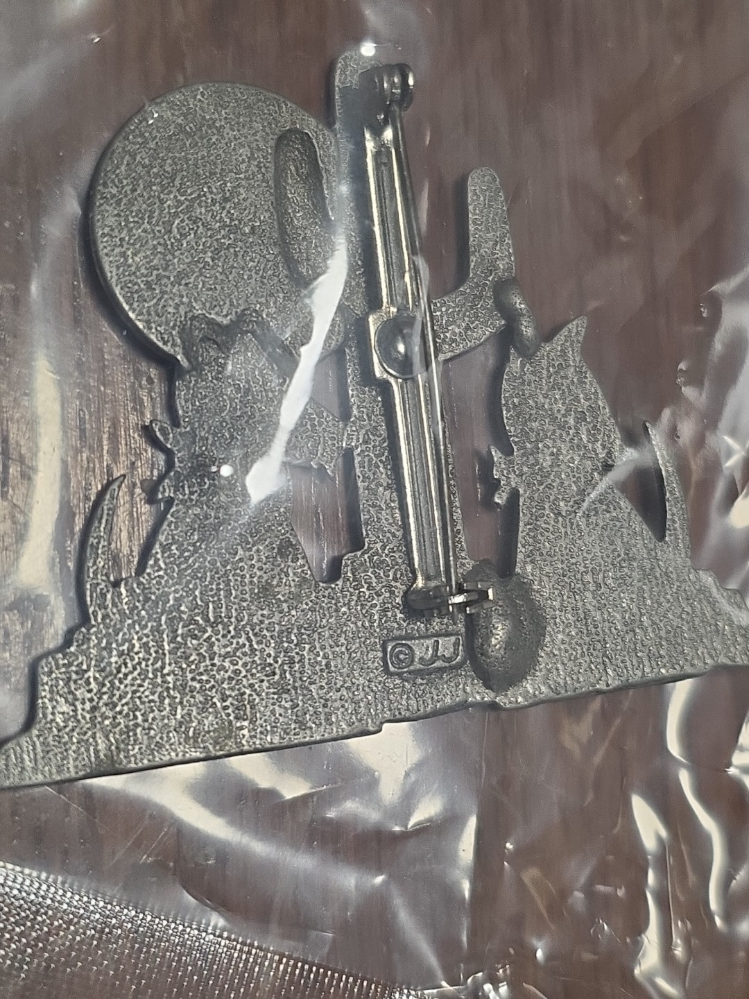 Signed JJ Jonette Vintage Male and Female Dogs Earrings Pewter And Pendent