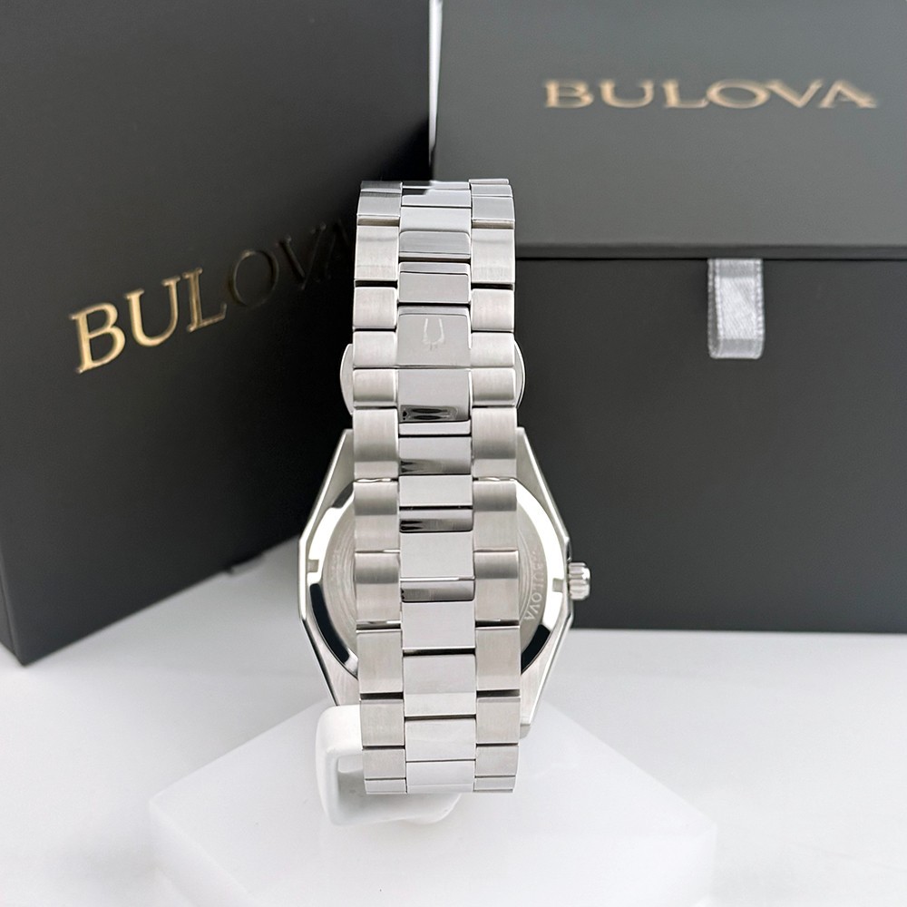 Men’s Bulova 96A270 Surveyor Automatic Stainless Black Dial Watch 42mm