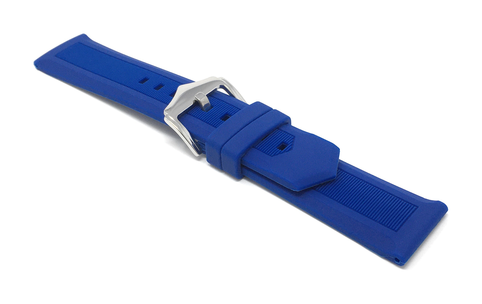 24mm Ribbed Silicone Watch Band for Bulova Marine Star