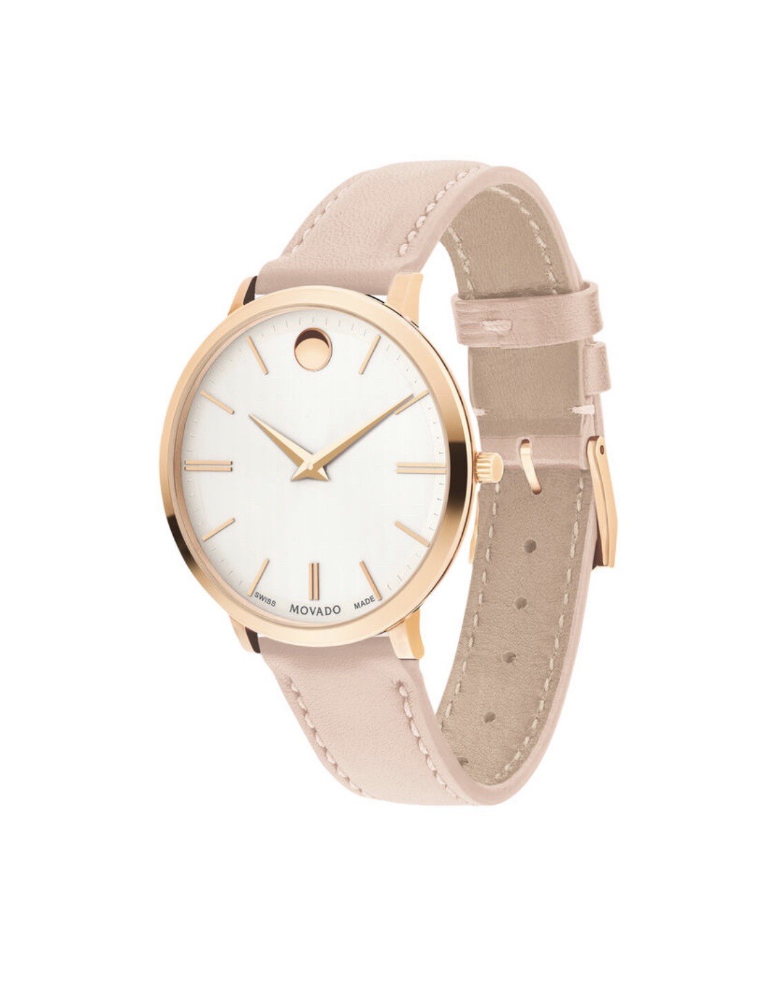 Brand New Movado Women’s Ultra Slim 35mm Rose Gold Stainless Steel Watch 0607373