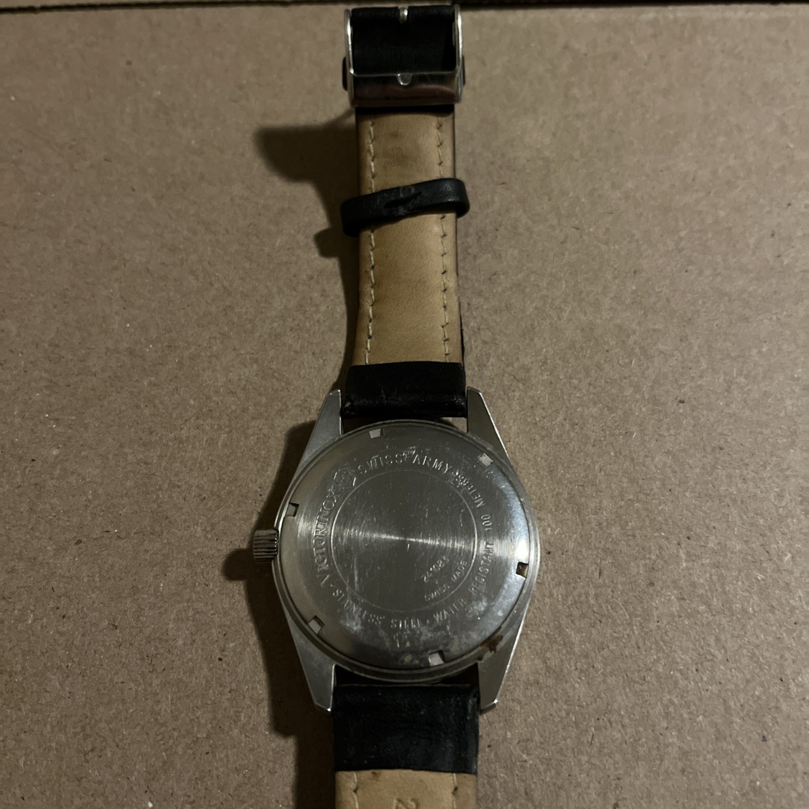 Victorinox 241083 Garrison Swiss Army Watch Leather