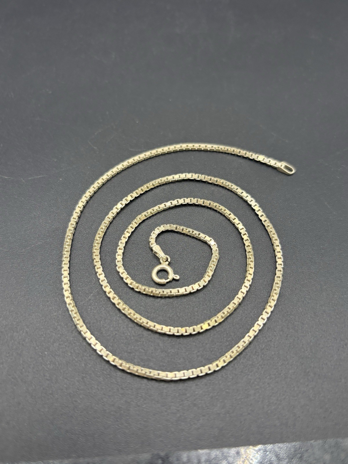 Vintage 20″ Sterling Silver Box Chain Necklace 1.7MM 8.8 Grams E20